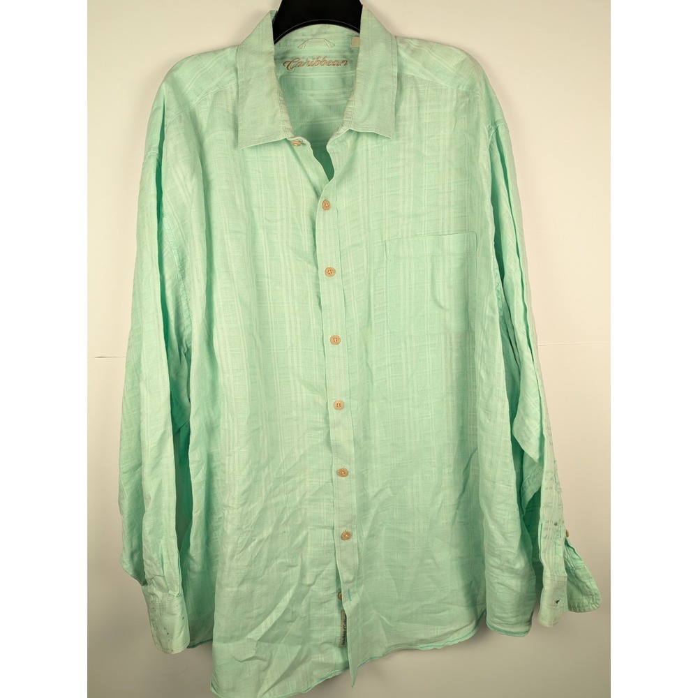 Tommy Bahama/Caribbean Shirt Bundle XXL Linen Island Men's Lot Of 3 - Picture 10 of 16